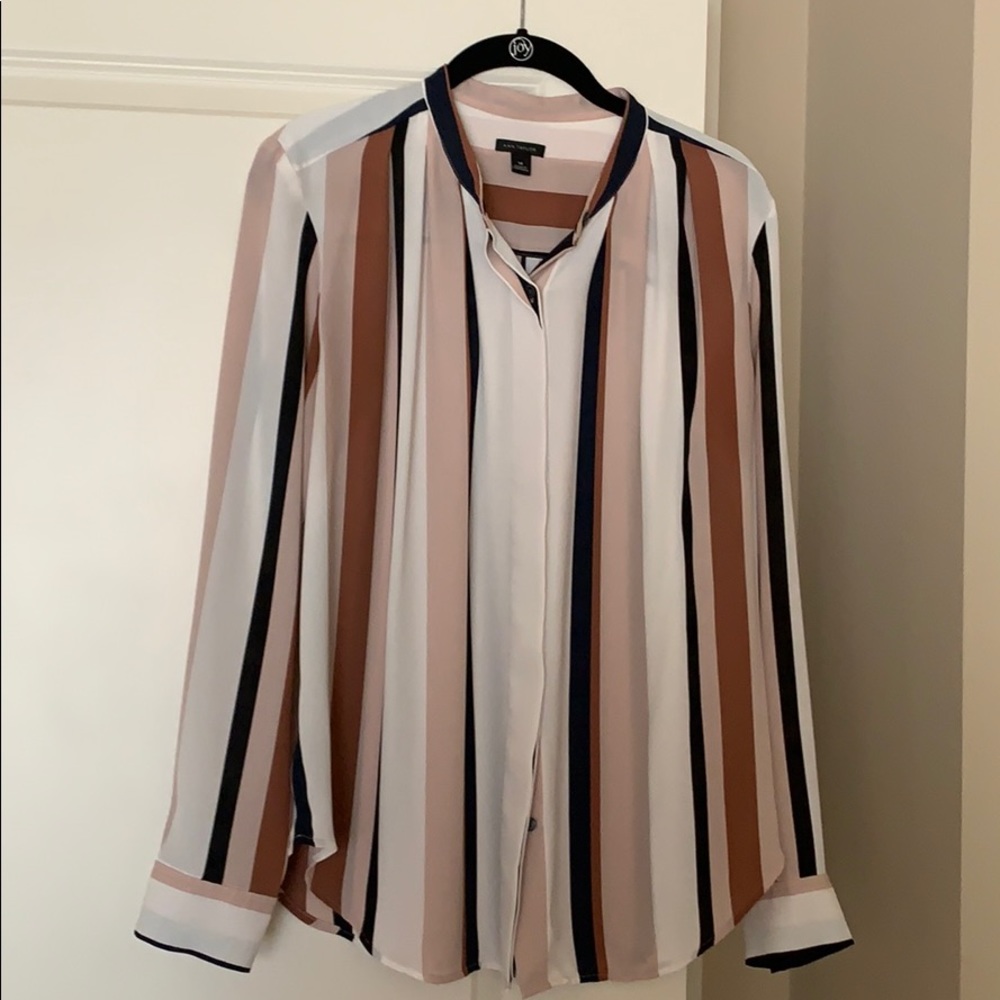 Ann Taylor Striped Blouse